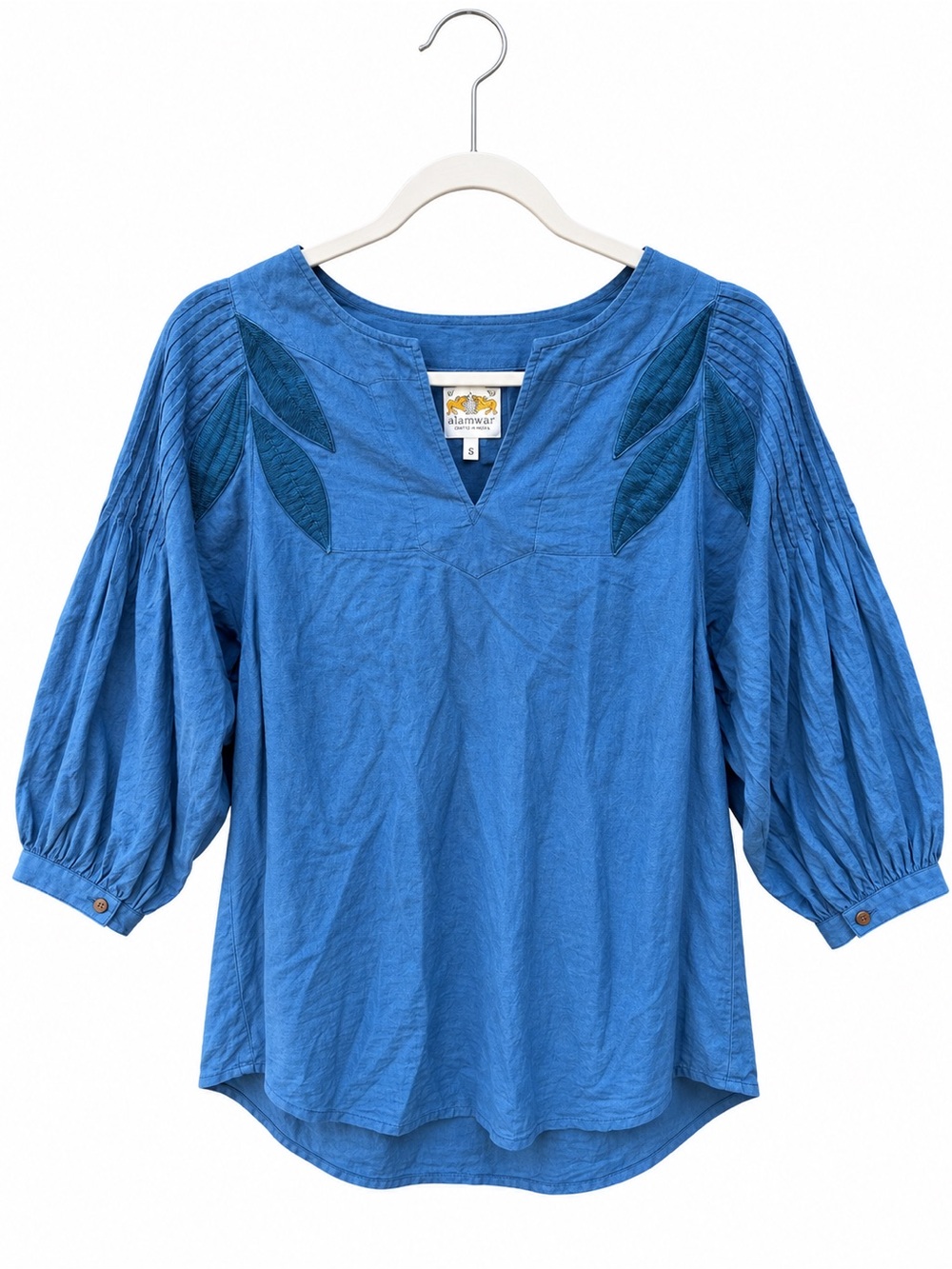 ALAMWAR walk The Earth Blouse Top Shirt Boho vintage inspired cotton India denim